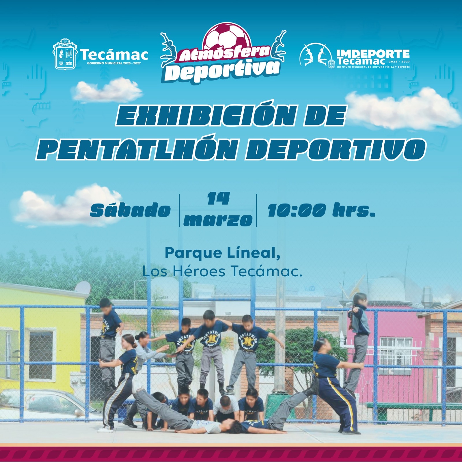 Te invitamos a presenciar la Exhibición de Pentatlhón Deportivo