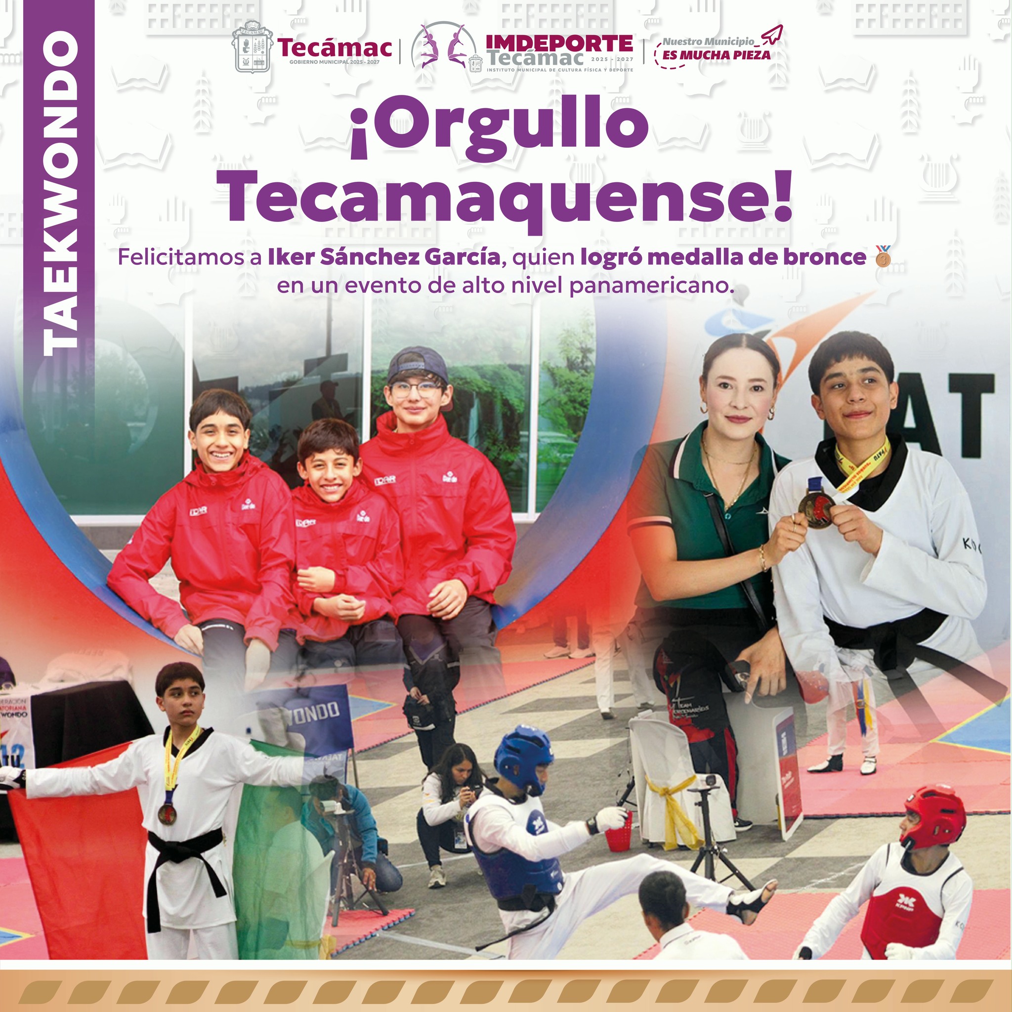 ORGULLO TECAMAQUENSE EN TAEKWONDO