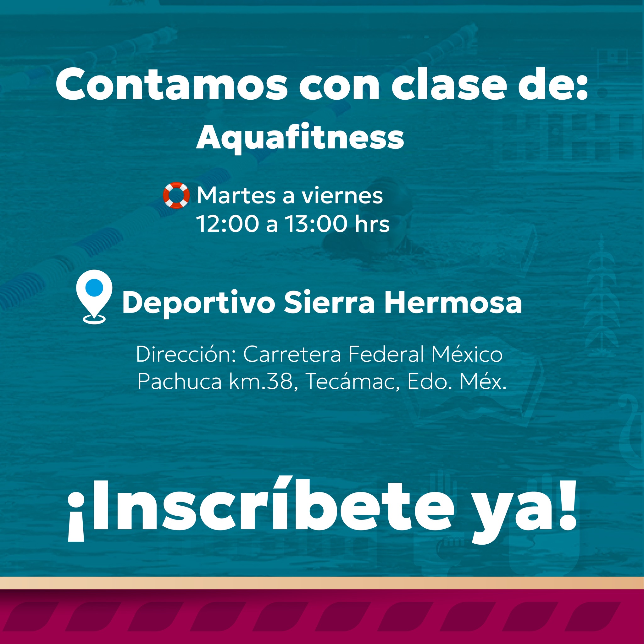 AQUAFITNESS, Parque Ecológico y Deportivo Sierra Hermosa